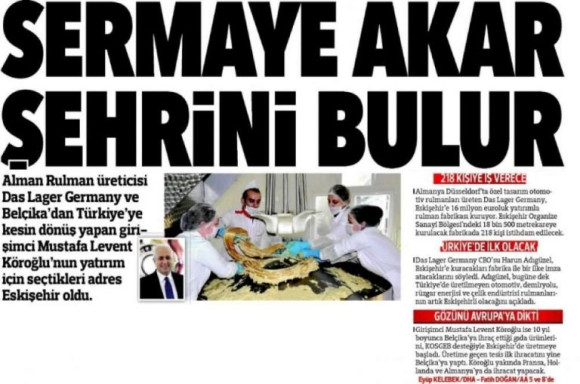 16.01.2013 Tarihli Hürriyet Eskişehir Gazetesi Haberi